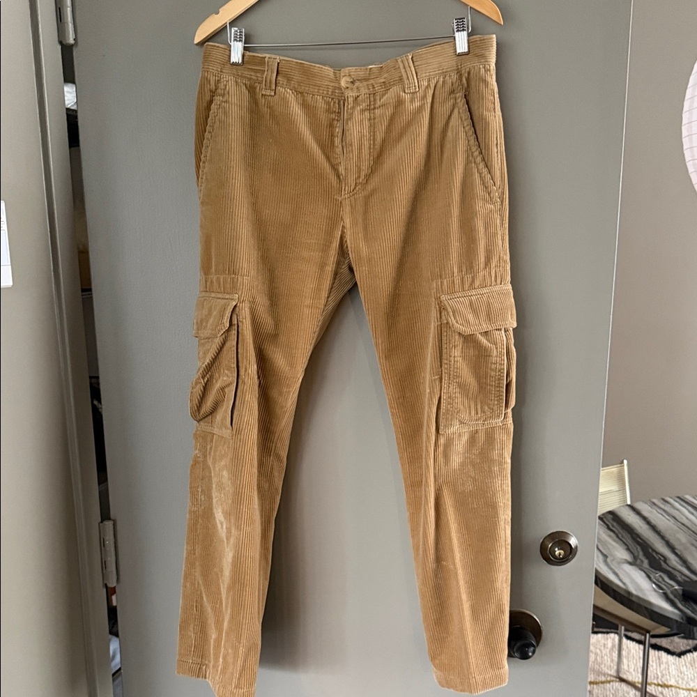 Brunello Cucinelli Brown Corduroy Cargo Pants